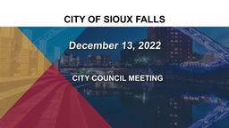 Thumbnail image for City Council Meeting 12-13-22